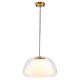 Lampă suspendată modernă Jelly din sticlă lăptoasă
