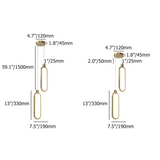 2-punktowa okrągła lampa wisząca złoty mosiądz Lampa wisząca Charmed