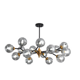 Modern blown glass chandelier