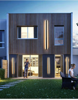 Lampa ścienna w paski