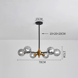 Candelabru modern din sticlă suflată