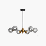 Candelabru modern din sticlă suflată
