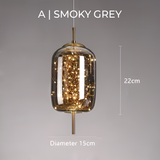 Essence | Wykwintna lampa wisząca z brązowego szkła