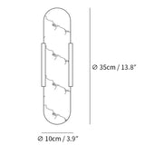 Melange Elongated Alabaster Wall Lamp