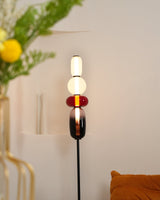 Lampa podłogowa z kandyzowanego szkła