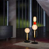 Lampa podłogowa z kandyzowanego szkła