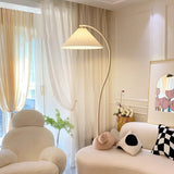 Plisowana lampa podłogowa Crescini