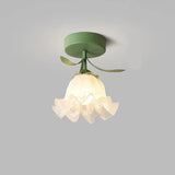 Francuska lampa sufitowa Tiffany Simple Mini Flower
