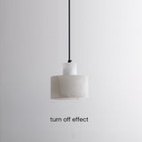 Scandinavian simple pendant light made of white marble