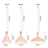 French Macaron Konisk Taklampa I Metall