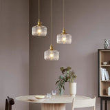 Hängande lampa med Vintage-kristaller