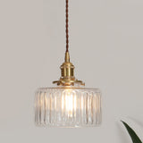 Hängande lampa med Vintage-kristaller