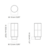 Japońska jedwabna lampa stołowa