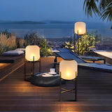 Solarna lampa podłogowa na zewnątrz