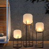 Solarna lampa podłogowa na zewnątrz