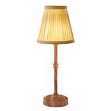 Led Retro Tyg Sladdlös Bordslampa