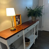 Led Retro Tyg Sladdlös Bordslampa