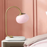 Marshmallow Bordslampa I Metall Och Glas