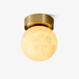 Alabastrowa lampa sufitowa Moon