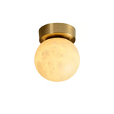 Alabastrowa lampa sufitowa Moon