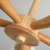 Nera Ljuskrona I Trä