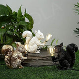 Nordisk Designer Bordslampa Med Söta Ekorrar