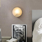 Nordisk Minimalistisk Vägglampa I Marmor