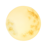 Ogrodowa lampa wisząca w kształcie księżyca