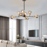 Szklany żyrandol w stylu skandynawskim