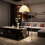 Kulturalna bambusowa lampa podłogowa Zen