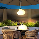 Minori Design LED Hanging Lamp Cloud Milk White Metal/Acrylic Garden