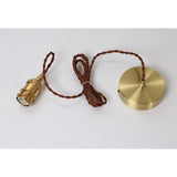 Pendellampa I Brunt Vintage-Glas