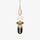 Pendellampa I Kanderat Glas