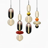 Pendellampa I Kanderat Glas