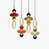 Pendellampa I Kanderat Glas