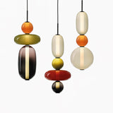 Pendellampa I Kanderat Glas