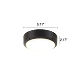 Lampă de tavan LED rotundă din aluminiu, simplă, impermeabilă, pentru exterior, cu montare încastrată