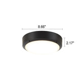 Lampă de tavan LED rotundă din aluminiu, simplă, impermeabilă, pentru exterior, cu montare încastrată