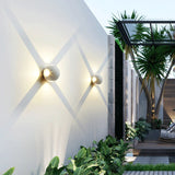 Sfärisk Vägglampa I Aluminium