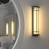 Kwadratowy zewnętrzny kinkiet ścienny