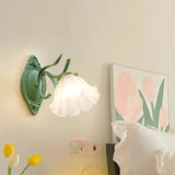 Vägglampa Med Liljekonvaljblomma