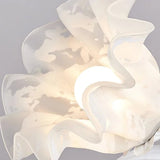 Vintage Justerbar Bordslampa Med Blommor