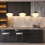 Vintage Vit Mjölkglas Geometrisk Burk Taklampa