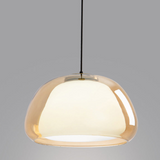 Lampă suspendată modernă Jelly din sticlă lăptoasă
