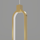 2-punktowa okrągła lampa wisząca złoty mosiądz Lampa wisząca Charmed