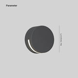 Nowoczesna okrągła szklana wodoodporna lampa ścienna IP65 do zastosowań zewnętrznych