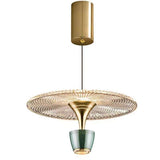 Lampă suspendată LED modernă în formă de disc