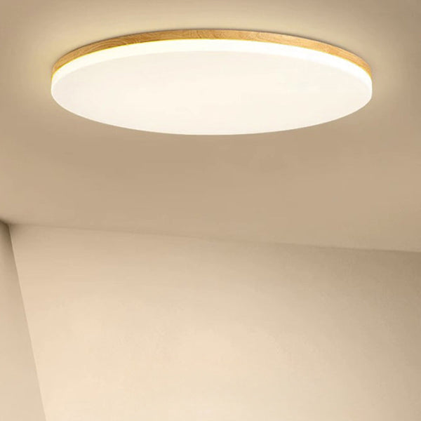 Prosta, okrągła lampa sufitowa LED wykonana z akrylu
