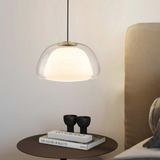 Nowoczesna lampa wisząca Jelly z mlecznego szkła