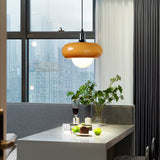 Lampa wisząca Bauhaus ze szkła kawowego
